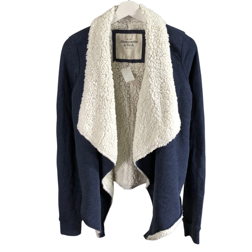 Abercrombie & Fitch Sherpa Lined Cardigan